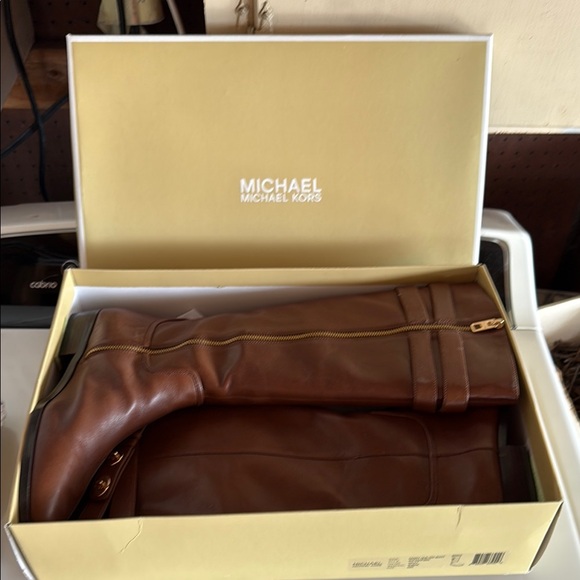 Michael Kors Brown Knee-High Boots - Picture 1 of 4